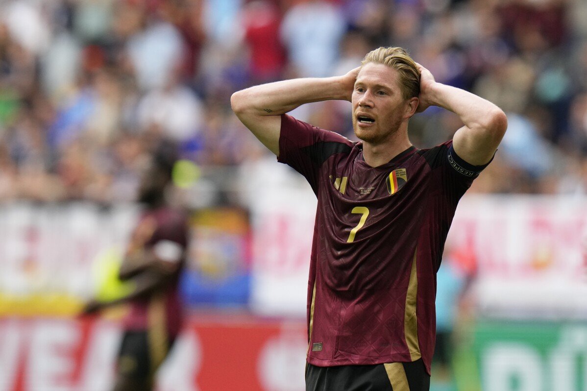 De Bruyne expresses frustration after Belgium's early Euro 2024 exit