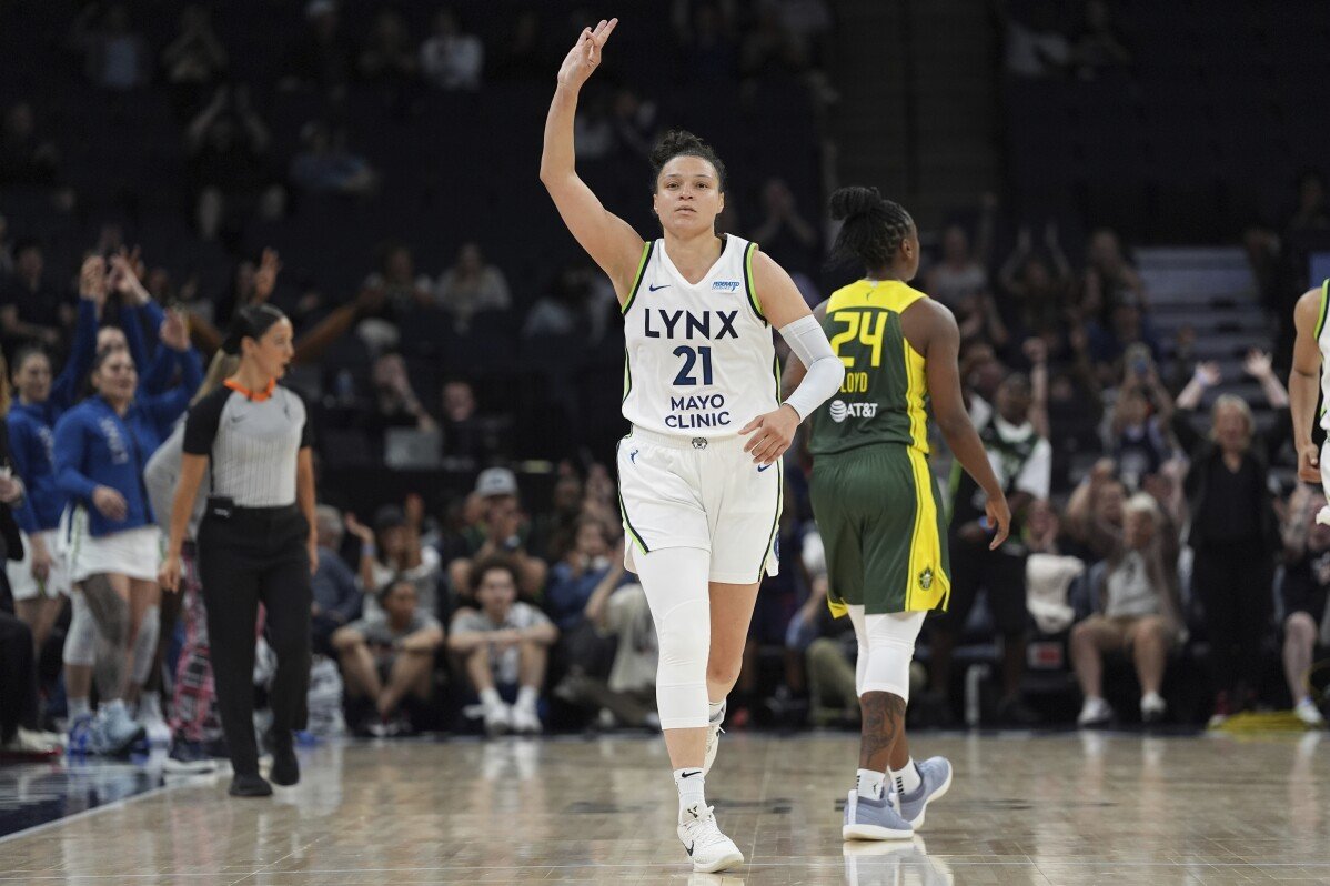 McBride hits 7 3s, scores season-high 32 as Lynx beat Storm 83-64