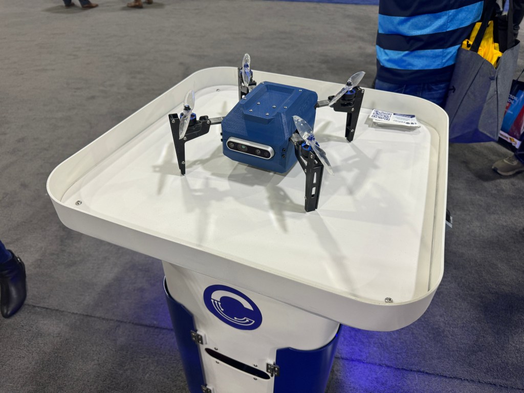 Cypher's Inventory Drone Launches from an Autonomous Mobile Robot Base