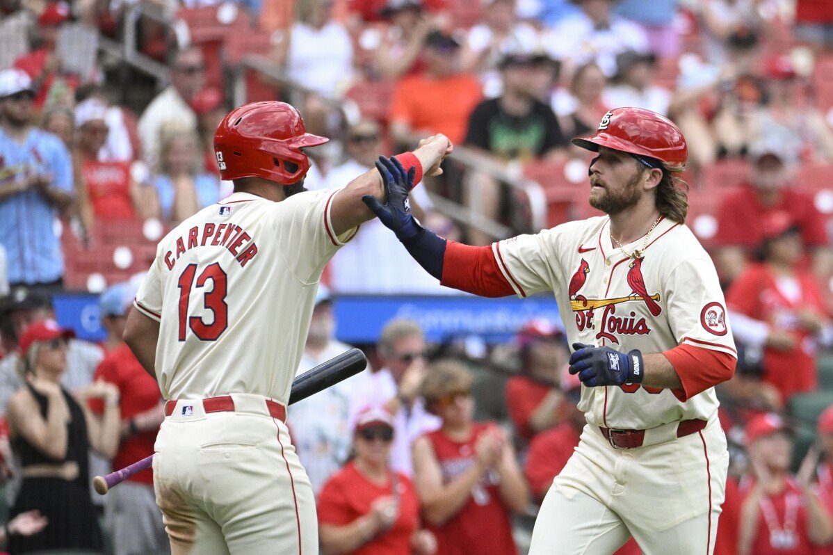 Burleson's big league multi-homer game leads Cardinals to 9-4 victory over Giants