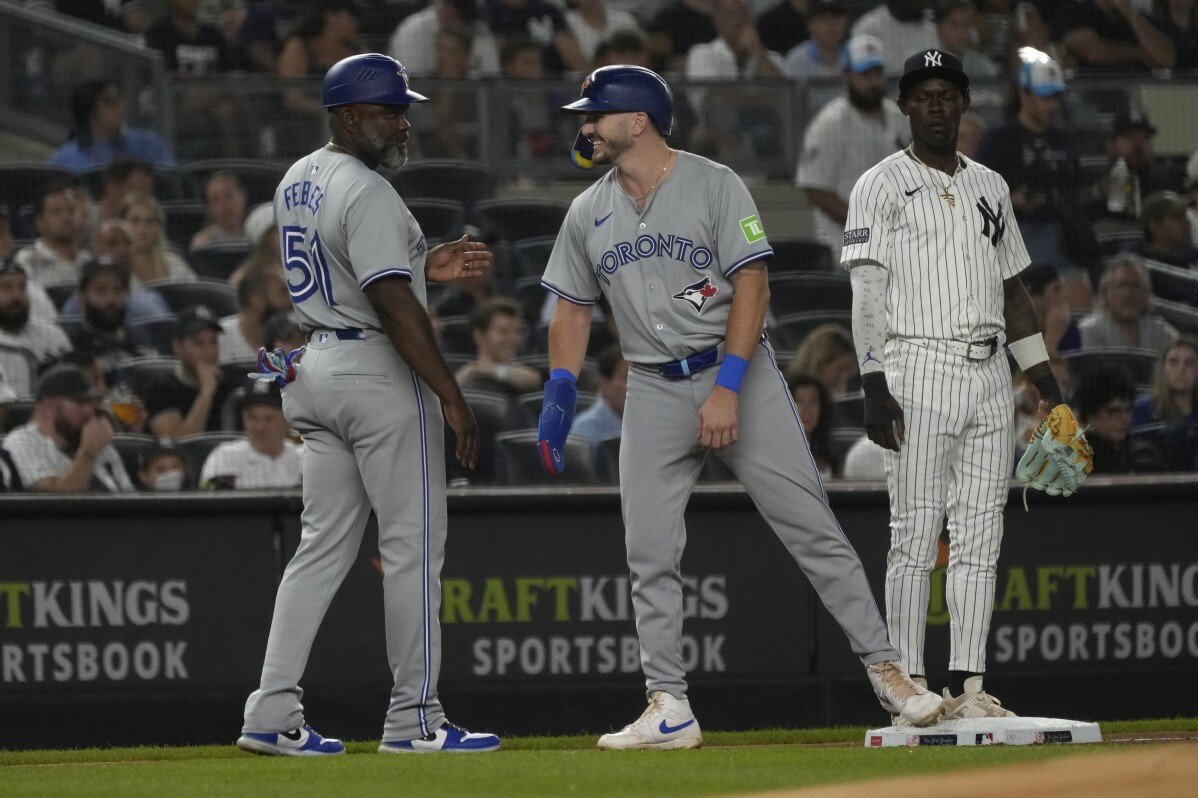 Blue Jays Defeat Yankees 8-5, Despite Judge's 40th Home Run and Torres Being Pulled After 3 Innings