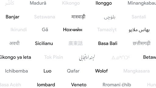 Google Translate extends support to 110 languages, which account for 614 million speakers