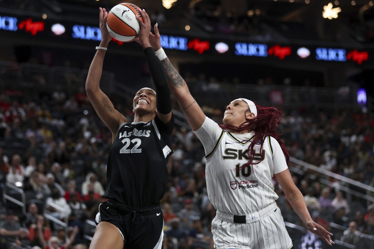 A’ja Wilson Leads Aces to Victory Over Sky with 30 Points and 14 Rebounds