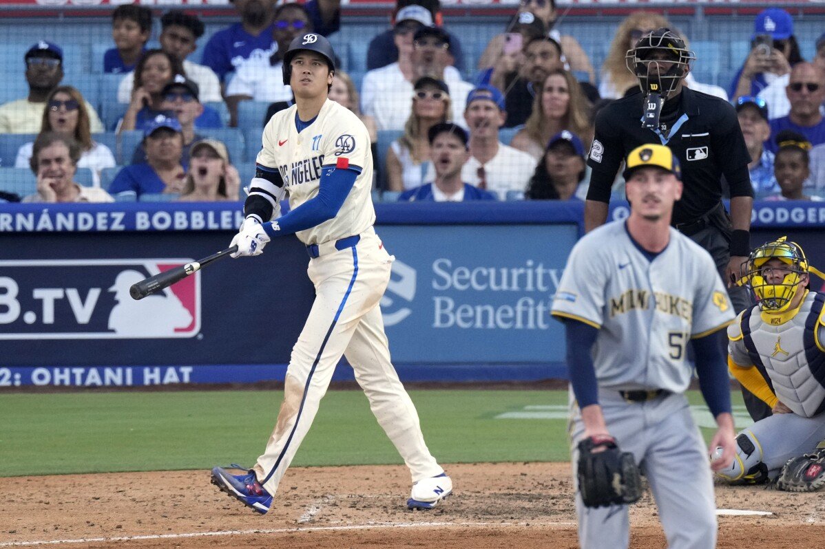 Shohei Ohtani's outstanding performance leads Dodgers to victory over Brewers